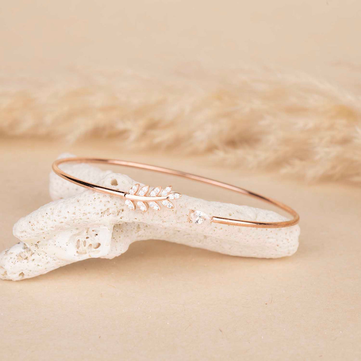 Rose Gold CZ Cuff