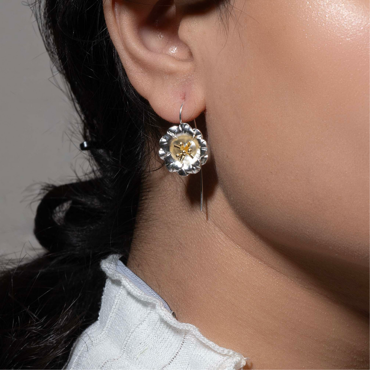 sterling silver aesthetic earrings|925 silver earrings|gift for her