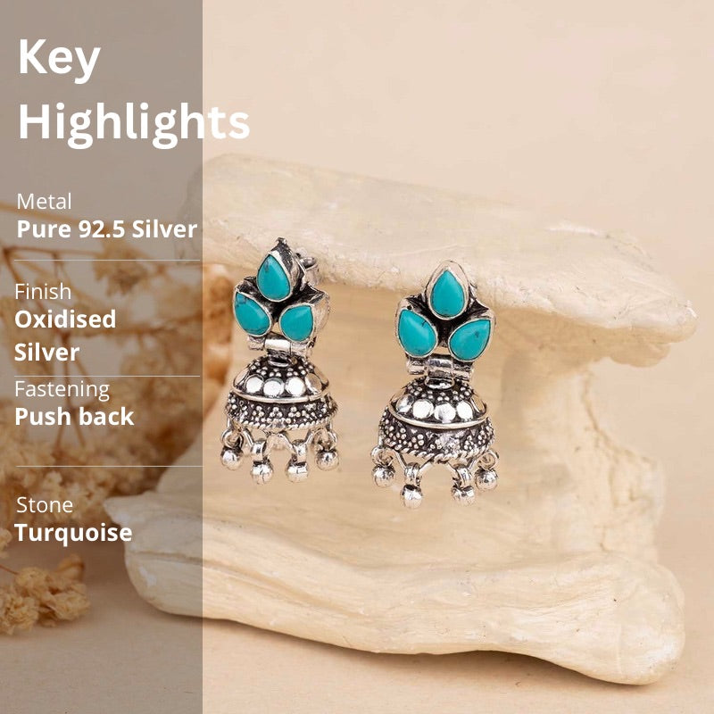 Silver Jhumka