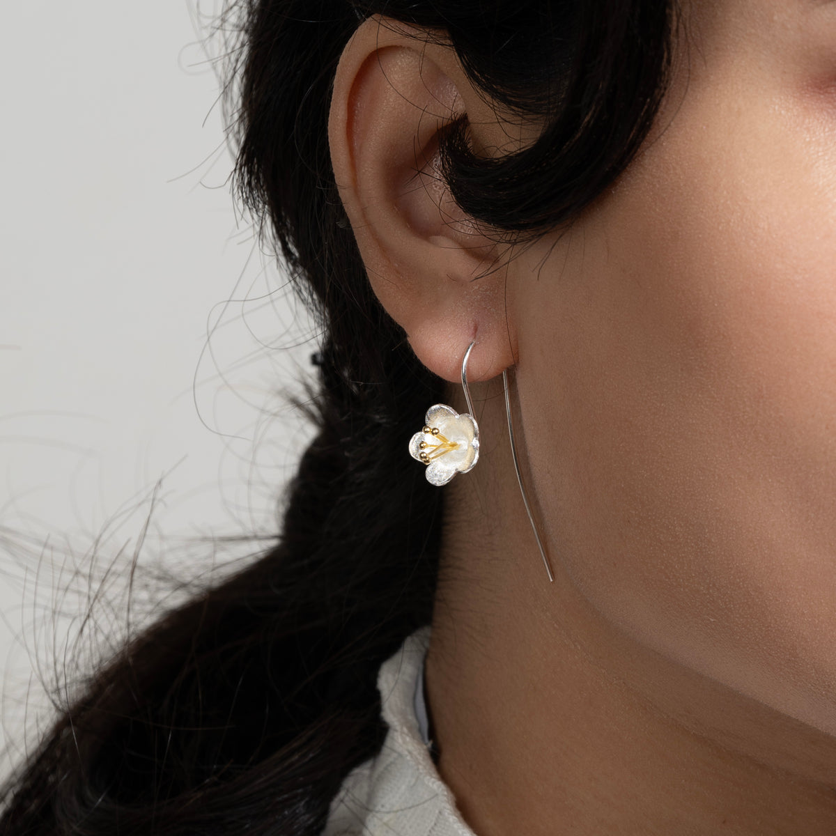 sterling silver aesthetic earrings|925 silver earrings|gift for her