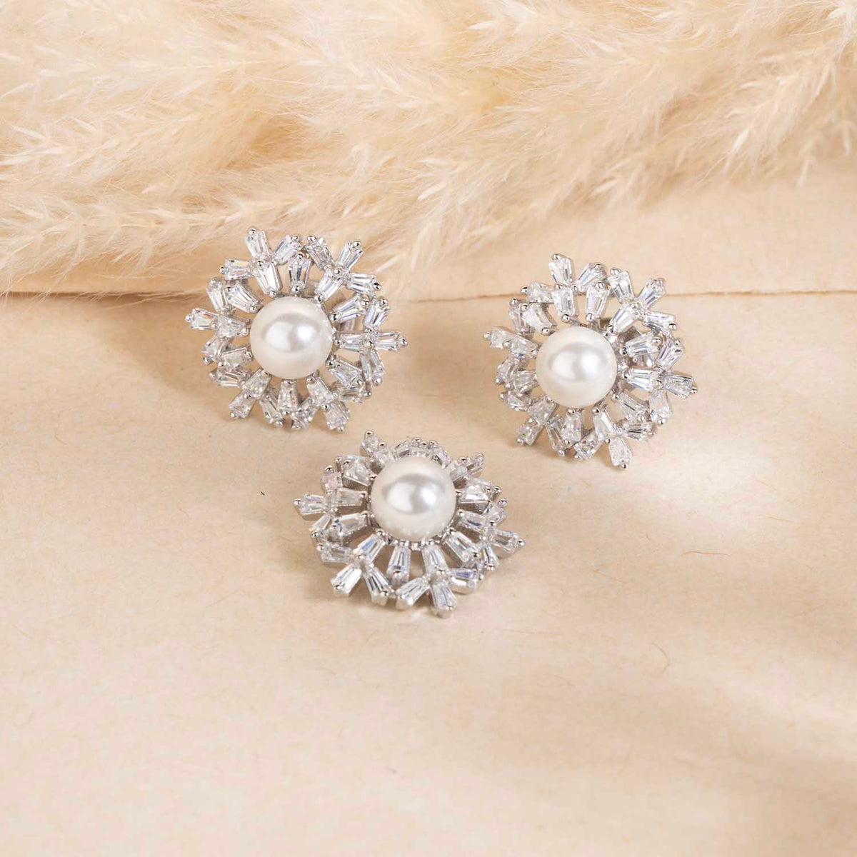 Silver Pendant & Earrings Set