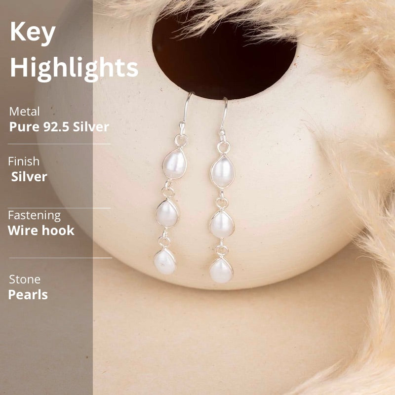 Silver Dangling Earrings