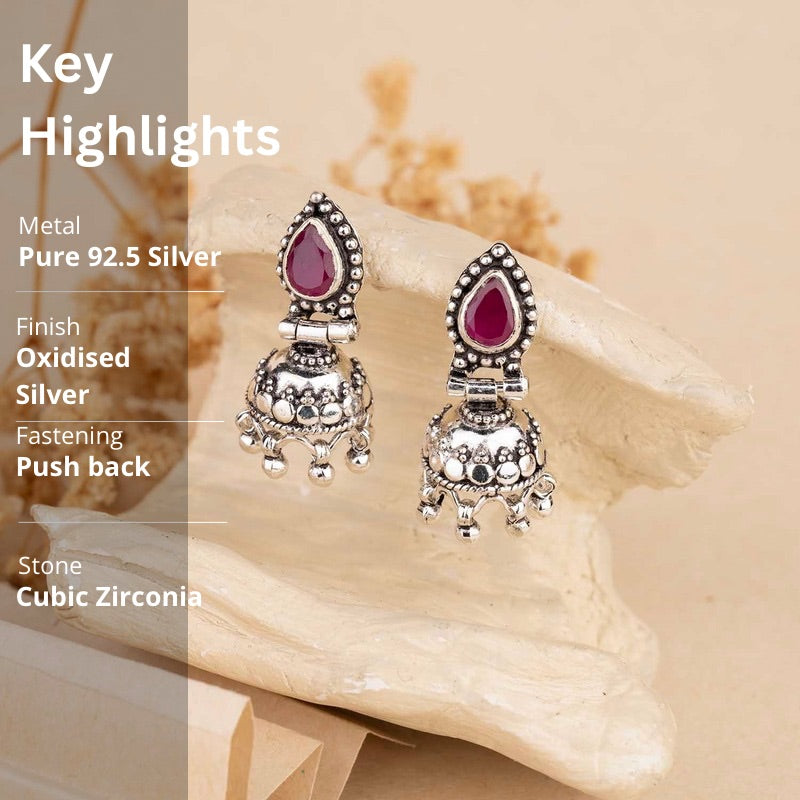 Silver Jhumka