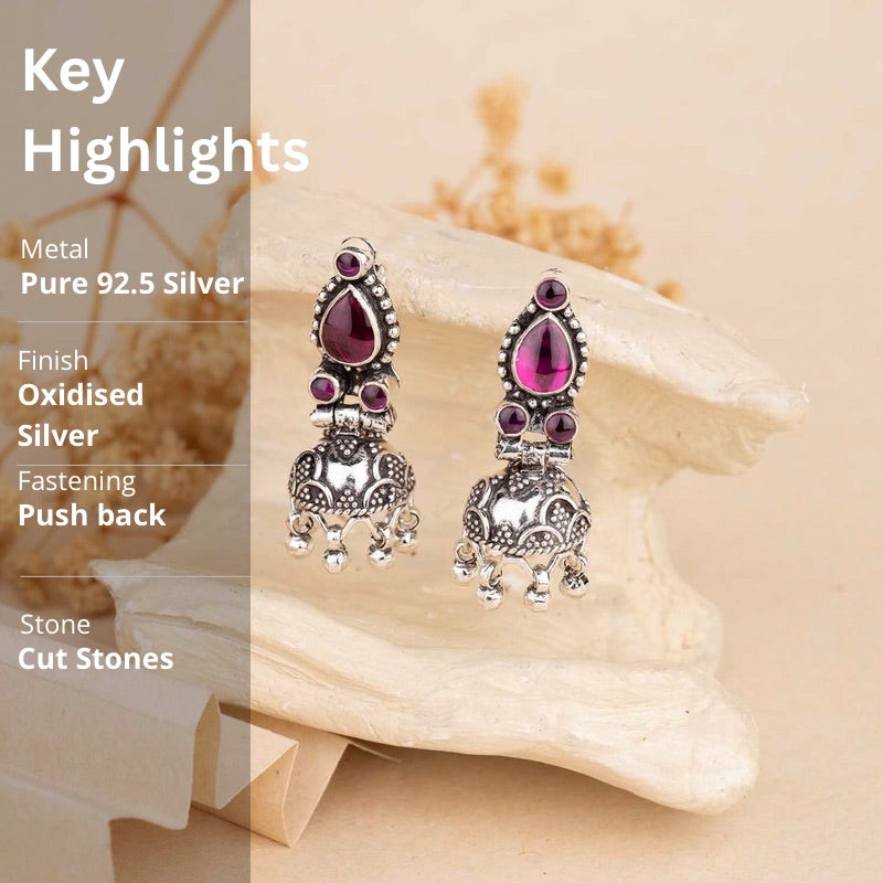 Silver Jhumka