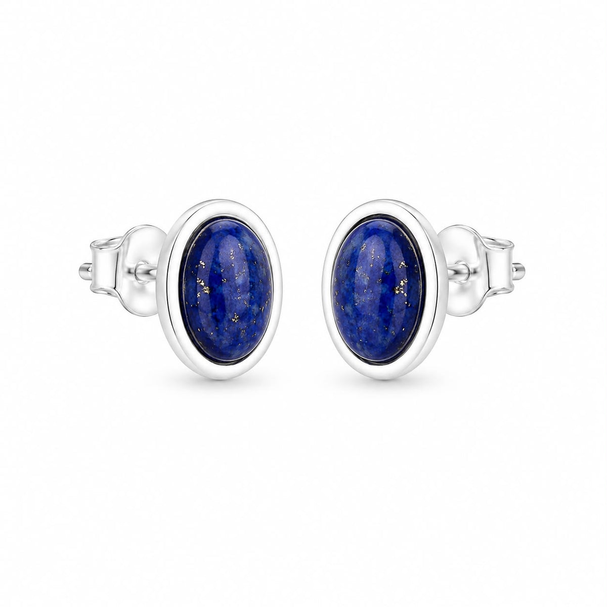 Silver Oval Studs