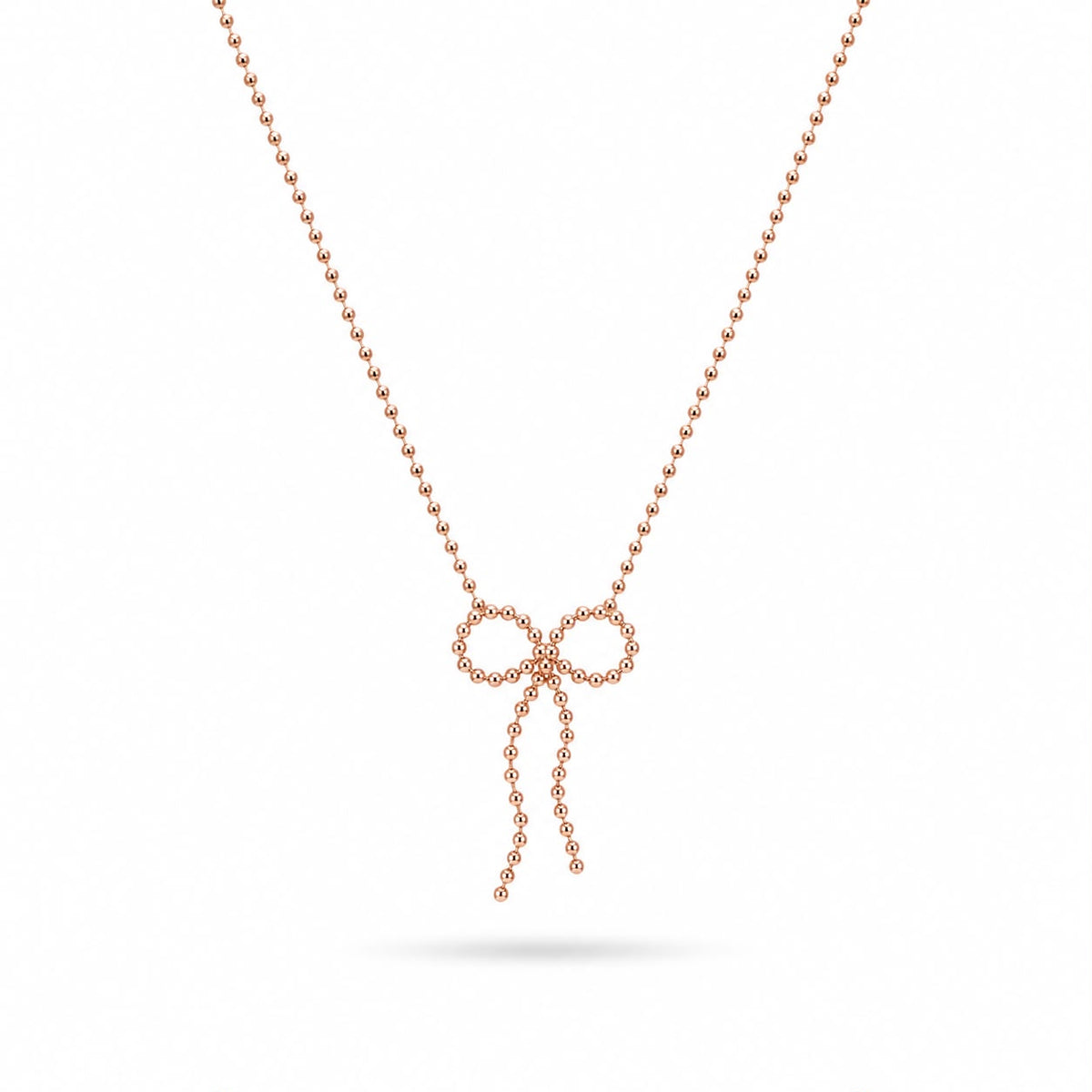 Rose Gold Bow Necklace
