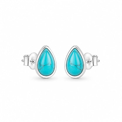 Silver Drop Studs
