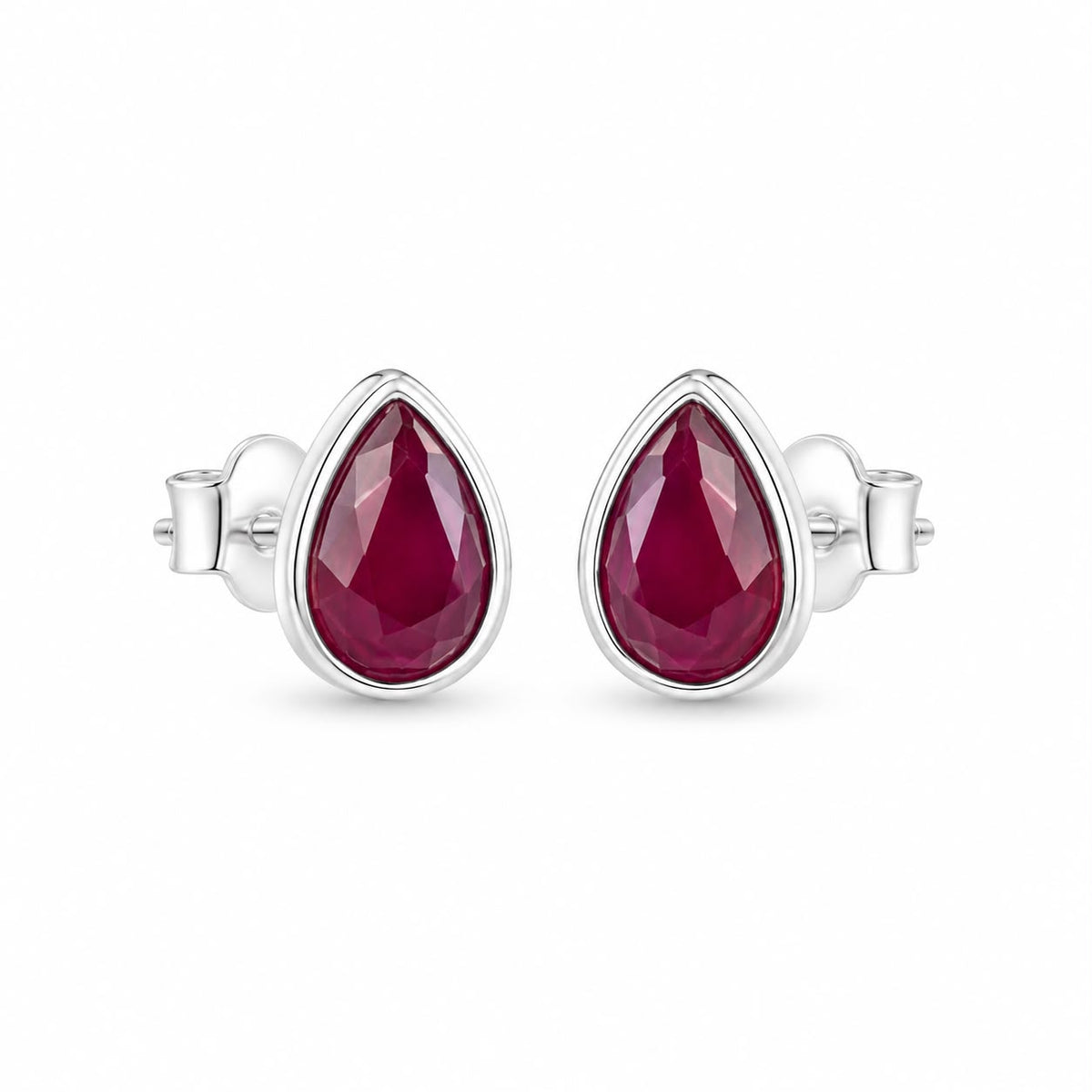Silver Drop Studs