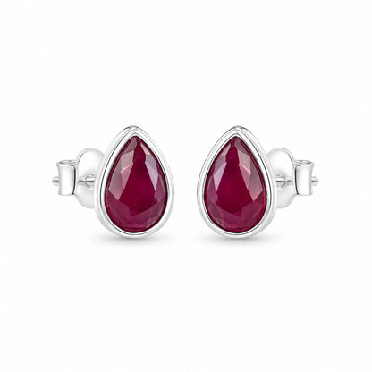 Silver Drop Studs