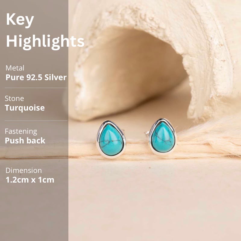 Silver Oval Studs