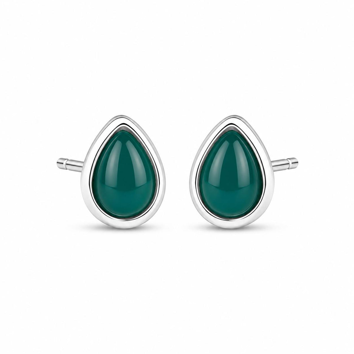 Silver Drop Studs