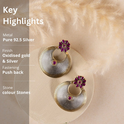 Silver Ethnic Earrings