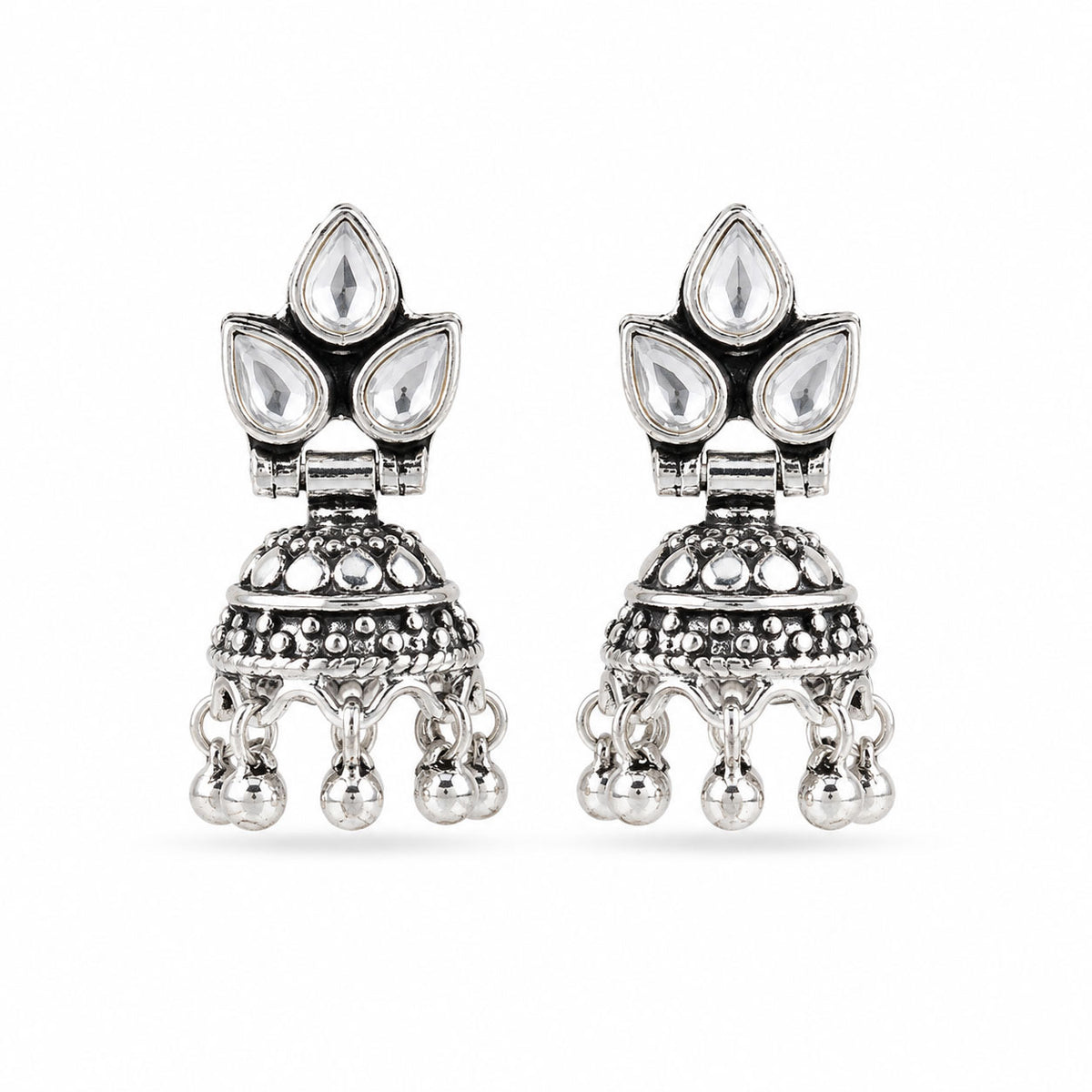 Silver Jhumka