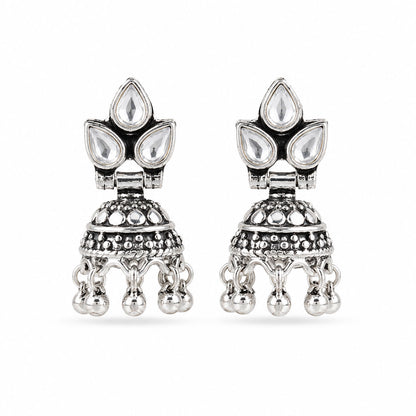 Silver Jhumka