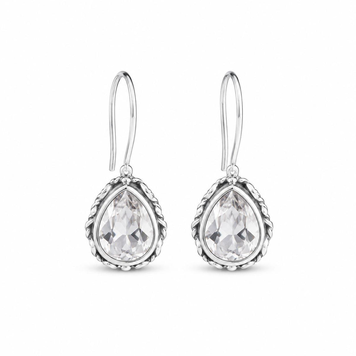 Classic Silver Drop Earrings