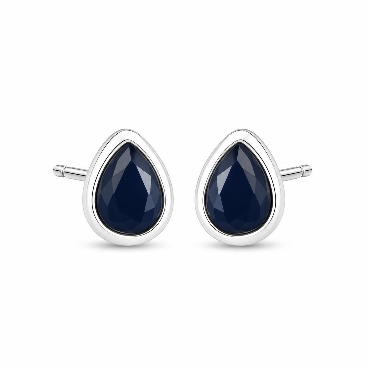 Silver Drop Studs