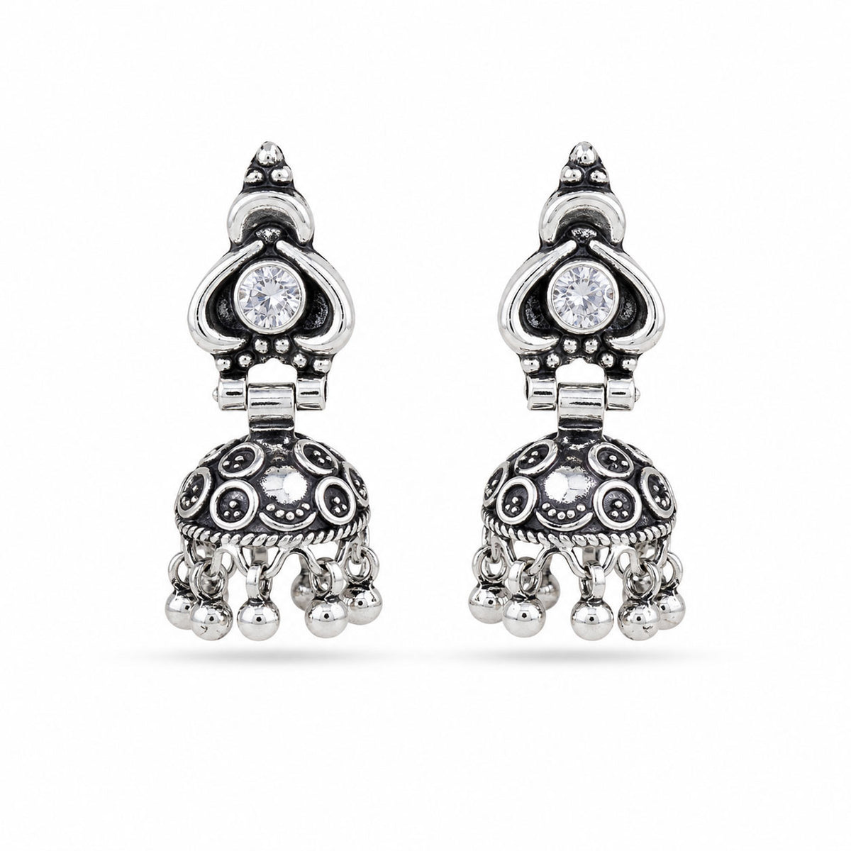 Silver Jhumka