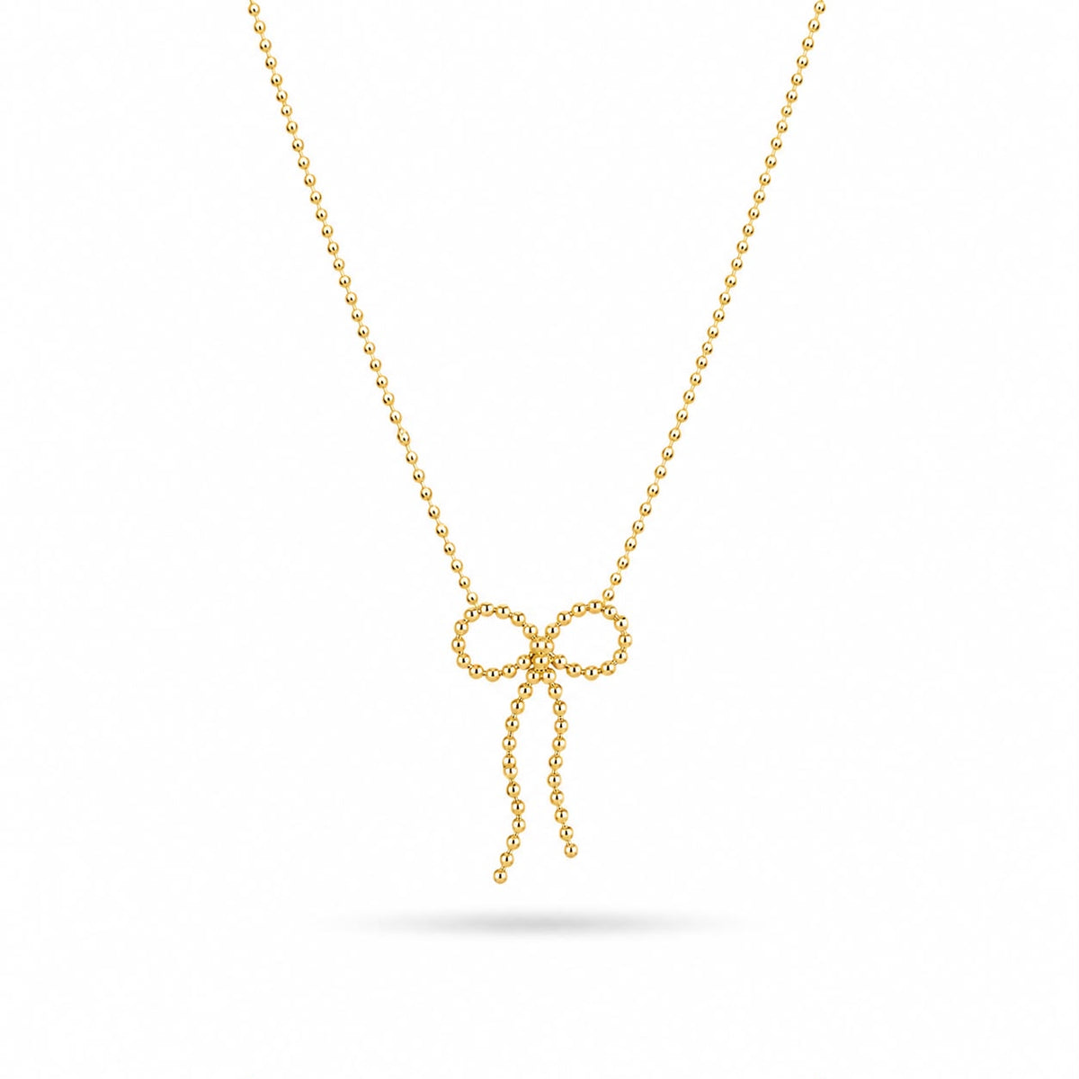 Gold Bow Necklace