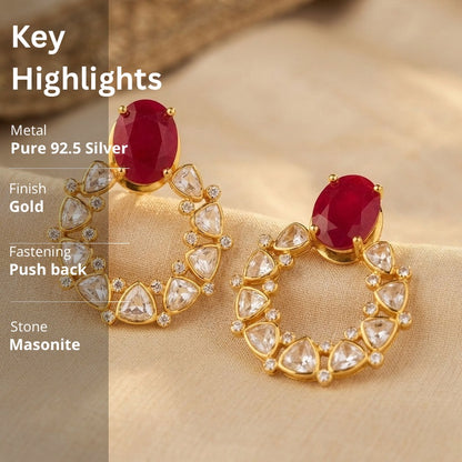 Polki Kundan Earrings