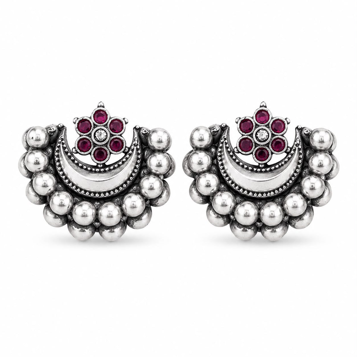 Oxidised Silver Earrings