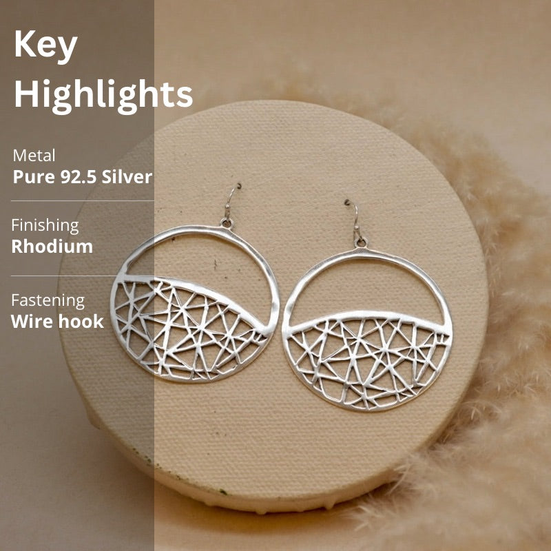 Silver Earrings.