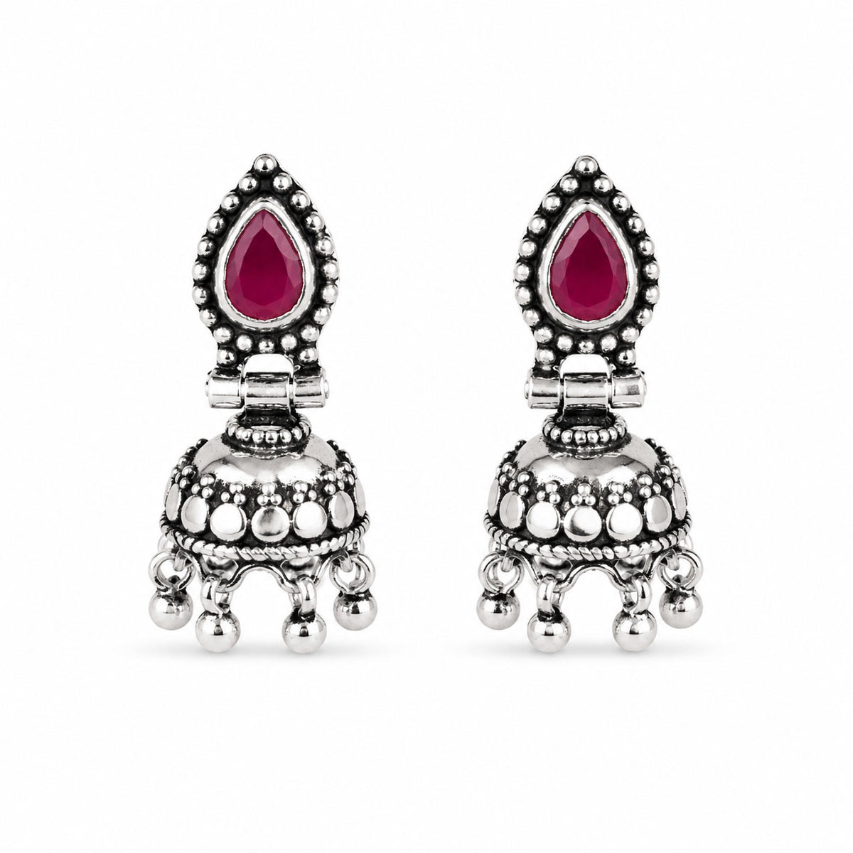 Silver Jhumka