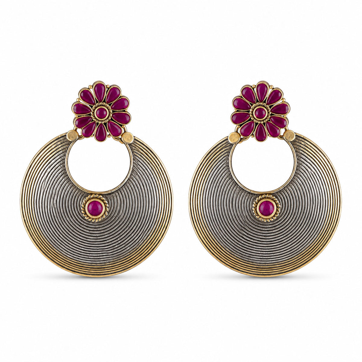 Silver Ethnic Earrings