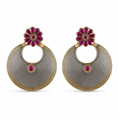 Silver Ethnic Earrings
