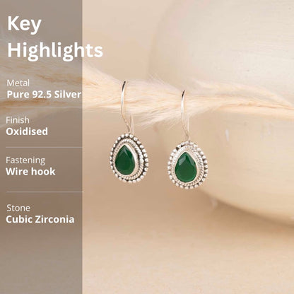 Silver Drop Earrings