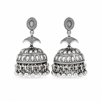 Silver Jhumka