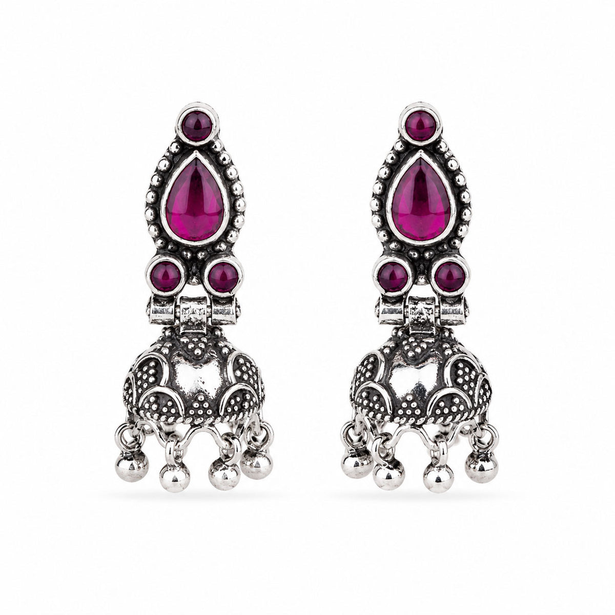 Silver Jhumka