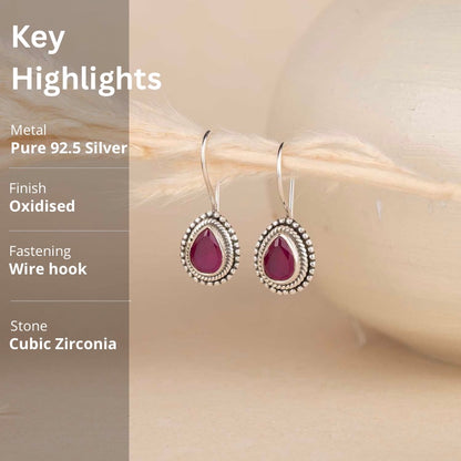 Silver Drop Earrings