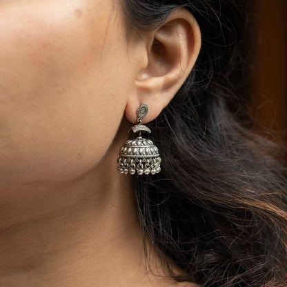 Silver Jhumka