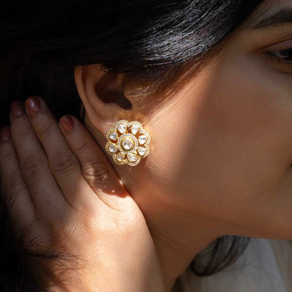 Polki Kundan Earrings