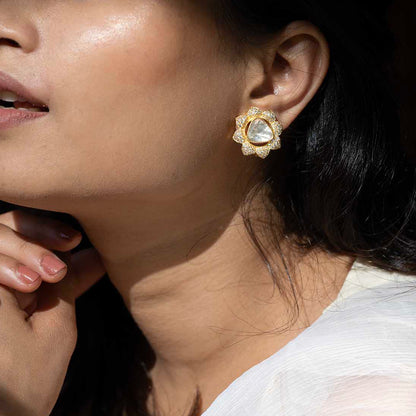 Polki Kundan Earrings