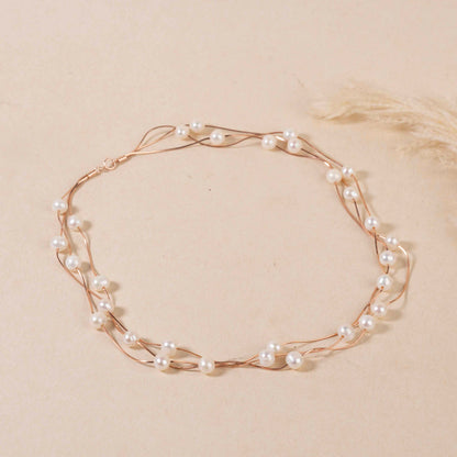Pearl necklace
rose gold pearl necklace for women
gift for women/ girlfriend
