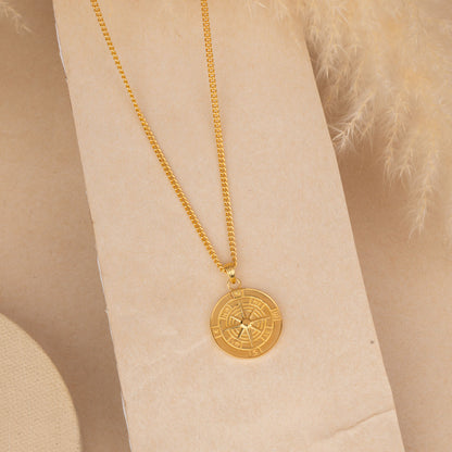 Golden Compass Necklace