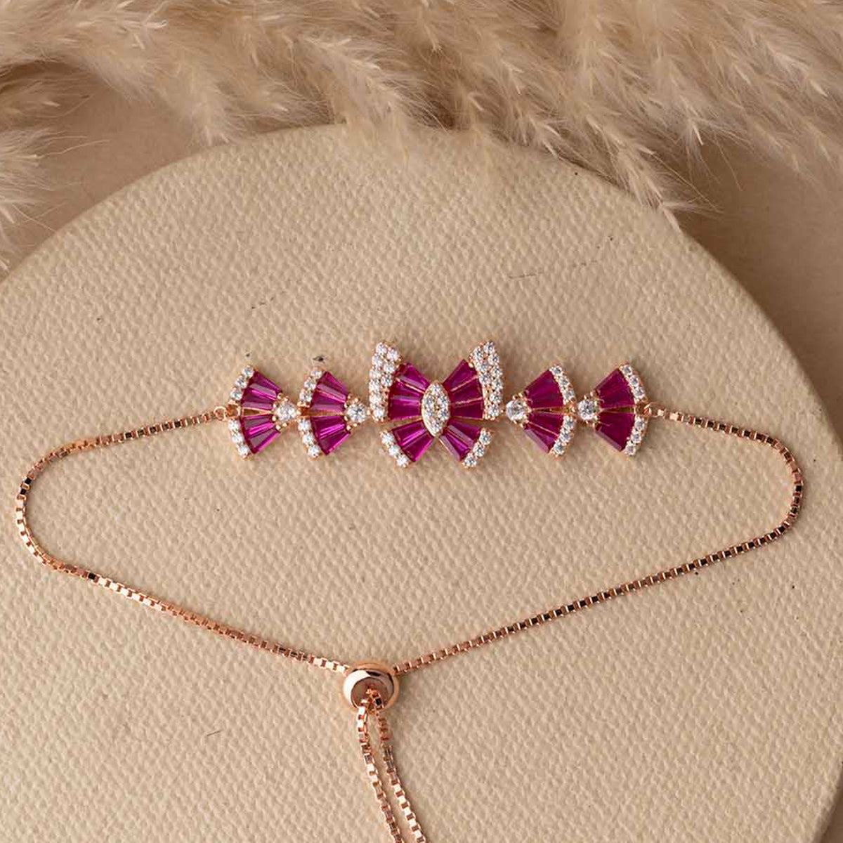Rose Gold Butterfly  Bracelet