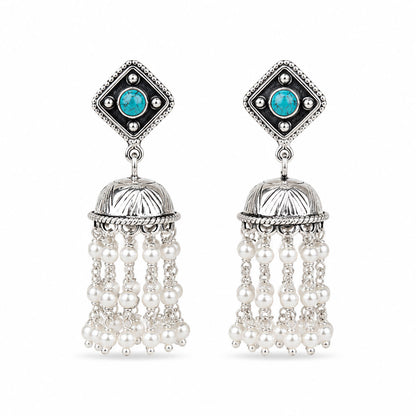 Silver Jhumka