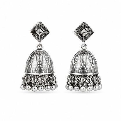 Silver Jhumka