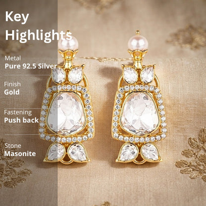 Polki Kundan Earrings