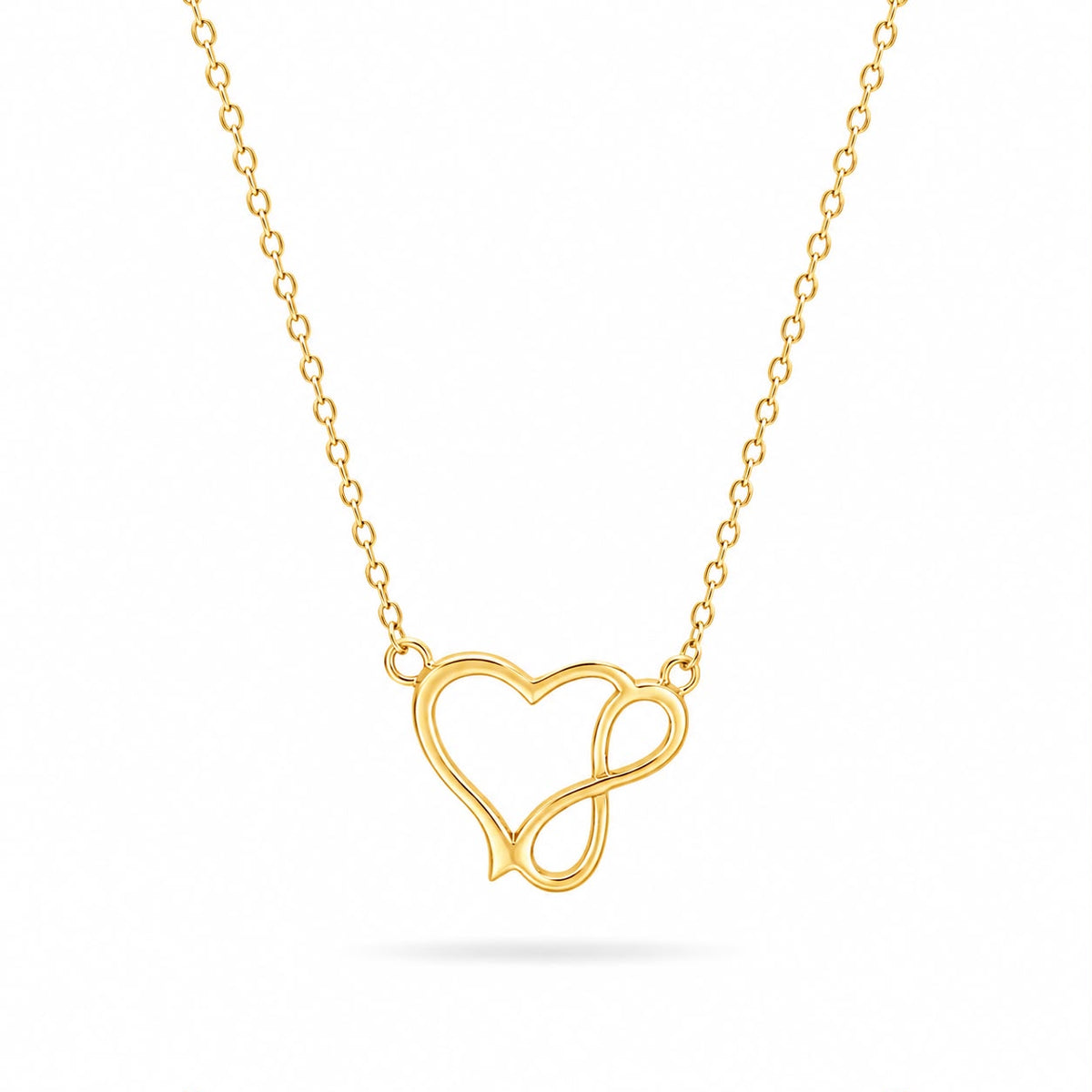 Golden Infinity Heart Neck Chain