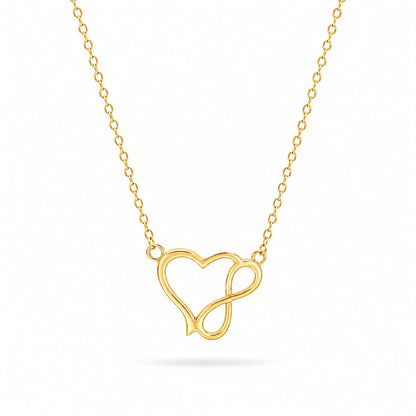Golden Infinity Heart Neck Chain