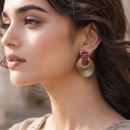 Silver Ethnic Earrings