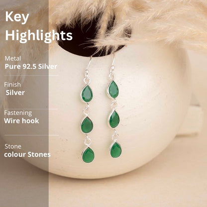 Silver Dangling Earrings