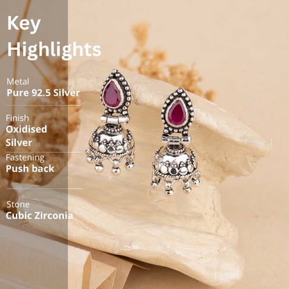 Silver Jhumka