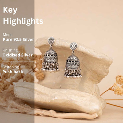 Silver Jhumka