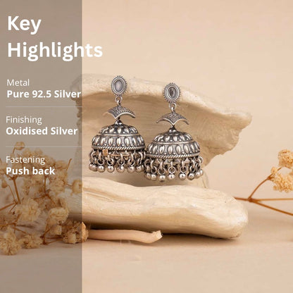 Silver Jhumka