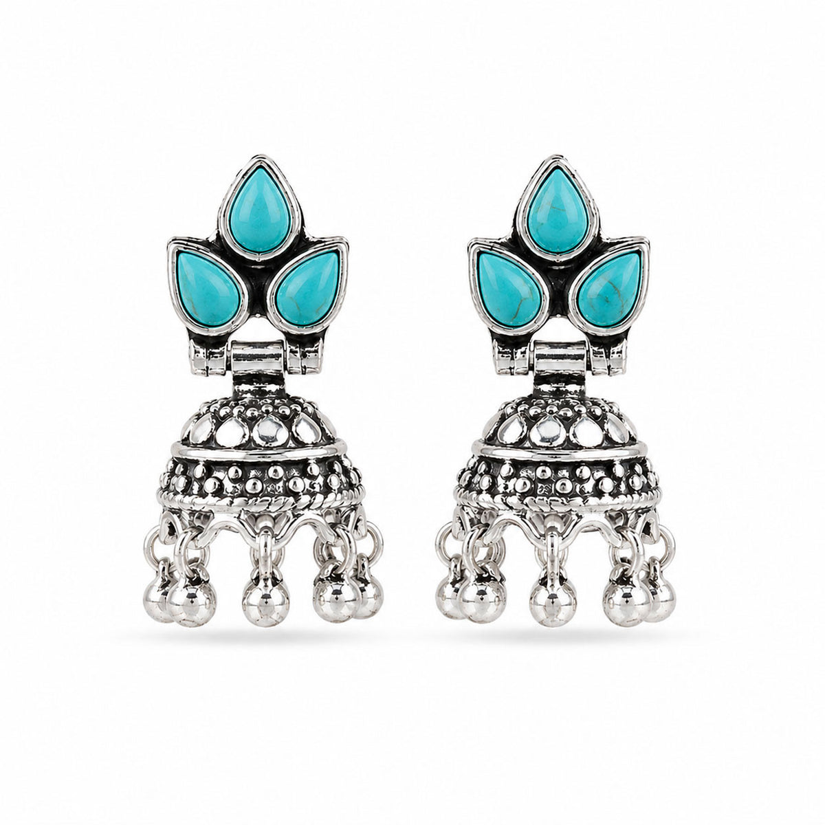 Silver Jhumka