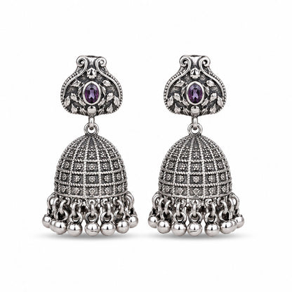 Silver Jhumka